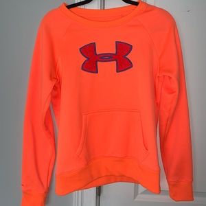 Under Armour orange crew neck